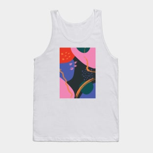 Abstract Colorful Shapes, Retro 2 Tank Top